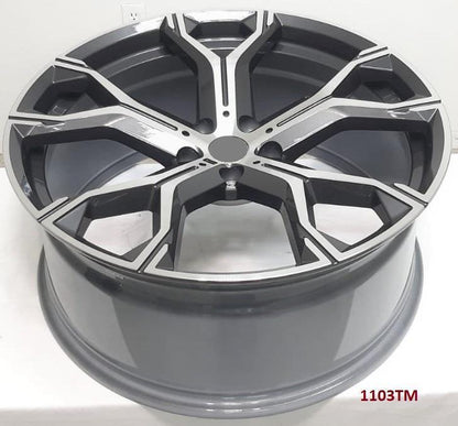 22'' wheels for BMW X7 X Drive 50i 2019 & UP (22x9.5/10.5") 5x112