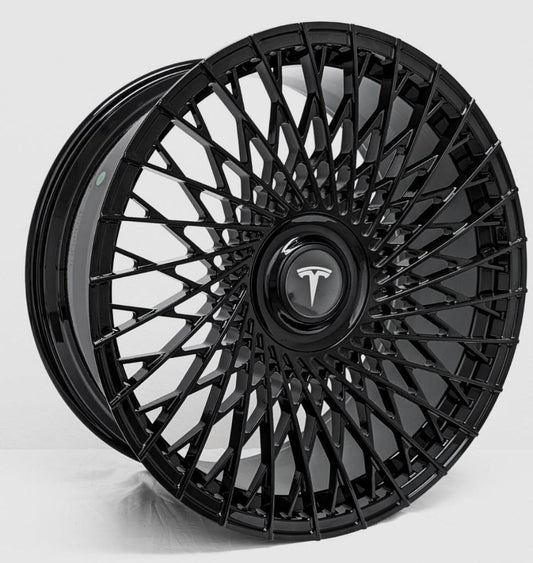 22" FORGED wheels for TESLA MODEL X 75D 2015 & UP (staggered 22x9"/22x10")