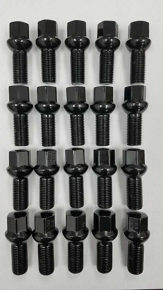 WHEEL LUG BOLTS Audi A3 A4 S4 A5 S5 RS5 A6 A7 S7 RS7 A8 S8 Q7 Q8 14X1.5 Black