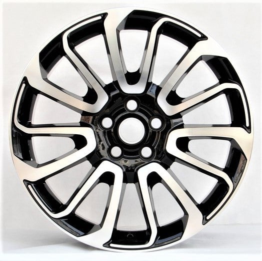 24x10" Aluminum Wheels R526-BM-24x10-5x120-45-72.56 (Set of 4 Wheels)