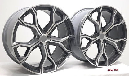 22'' wheels for BMW X7 X Drive 50i 2019 & UP (22x9.5/10.5") 5x112