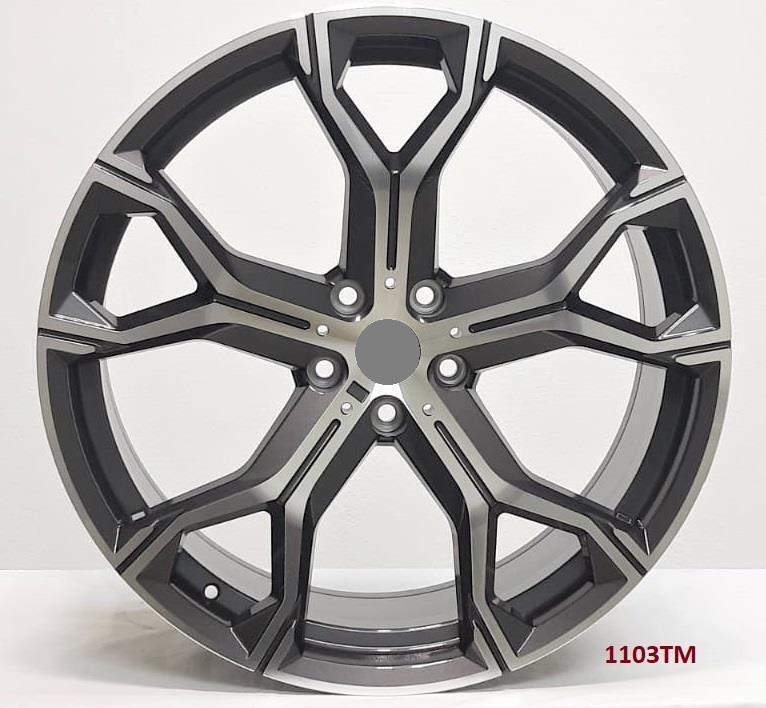 22'' wheels for BMW X5 X Drive 40i 2019 & UP (22x9.5/10.5") 5x112